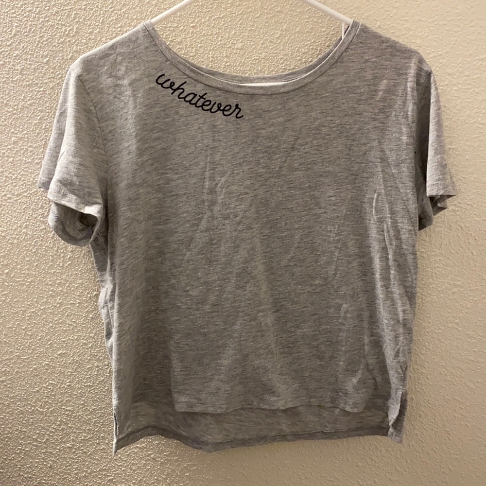“Whatever” Cropped T-shirt